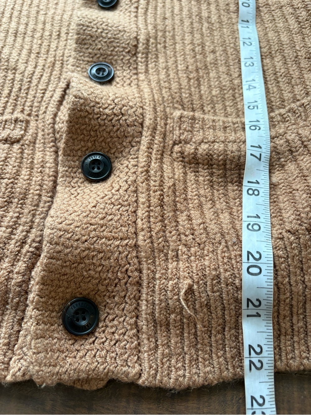 Faherty Heavy Knit Ribbed wool sweater - Picture 6 of 13